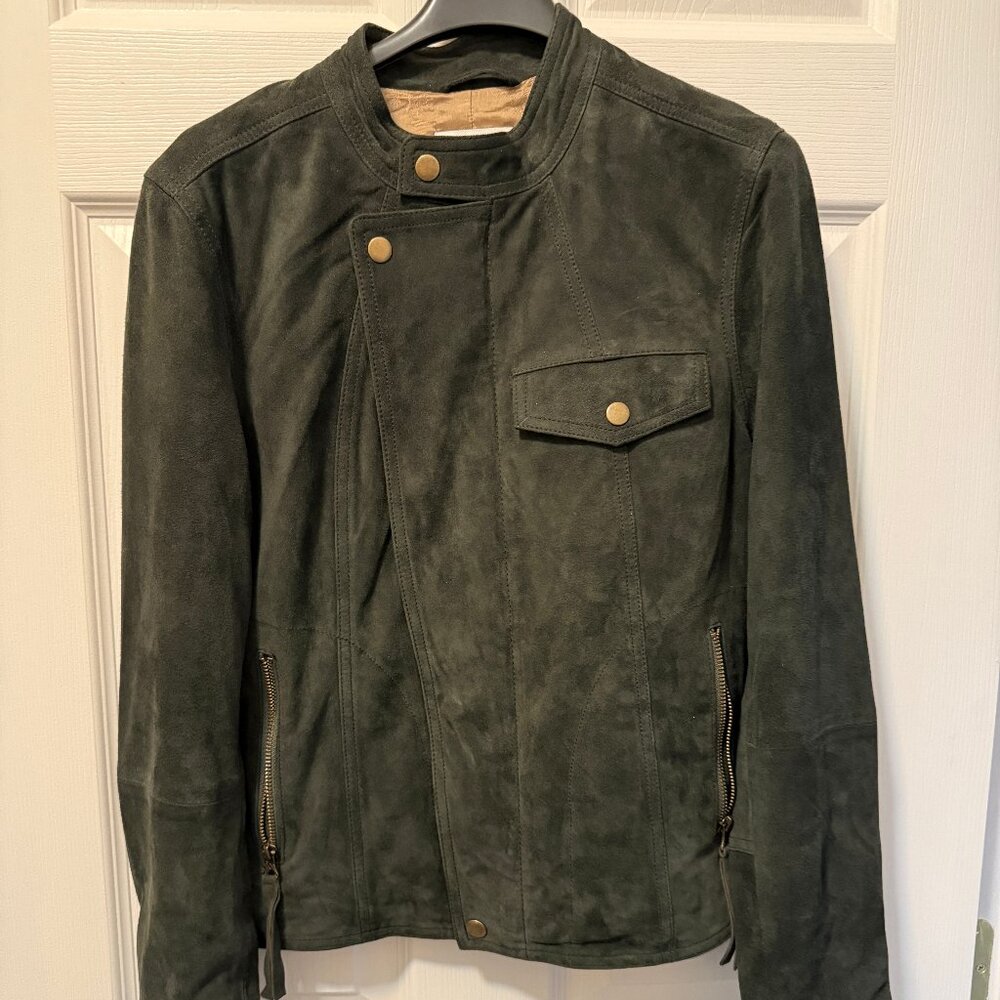 Billy Reid Suede Biker Jacket
